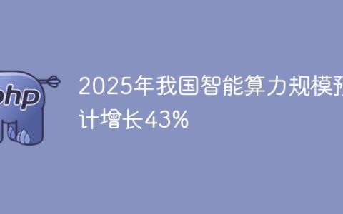 2025年我国智能算力规模预计增长43%