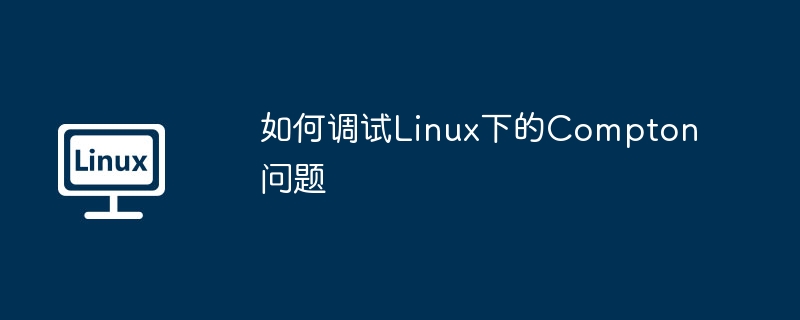 如何调试linux下的compton问题