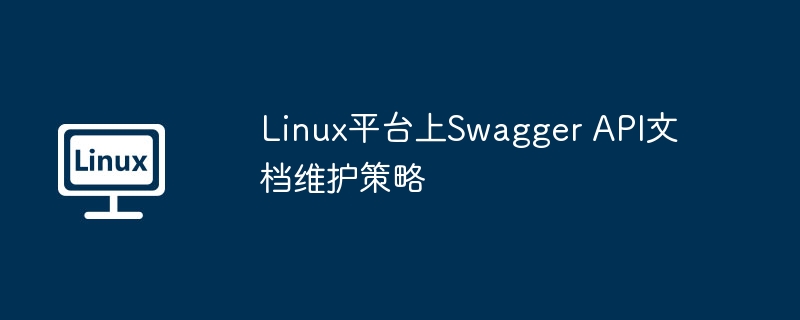 linux平台上swagger api文档维护策略