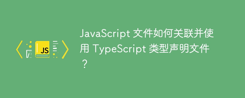 JavaScript 文件如何关联并使用 TypeScript 类型声明文件?