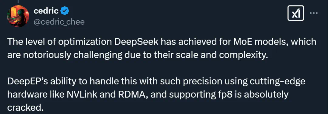刚刚,DeepSeek开源MoE训练、推理EP通信库DeepEP,真太Open了!