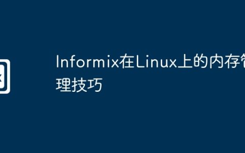 Informix在Linux上的内存管理技巧