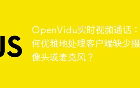 OpenVidu实时视频通话：如何优雅地处理客户端缺少摄像头或麦克风？
