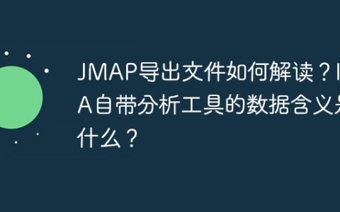 JMAP导出文件如何解读？IDEA自带分析工具的数据含义是什么？