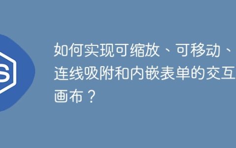 如何实现可缩放、可移动、带连线吸附和内嵌表单的交互式画布？