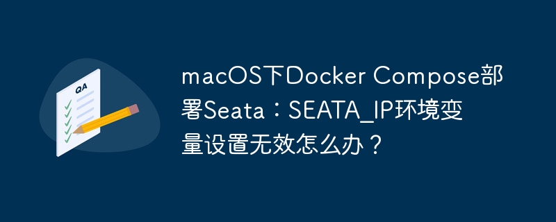 macos下docker compose部署seata:seata_ip环境变量设置无效怎么办?