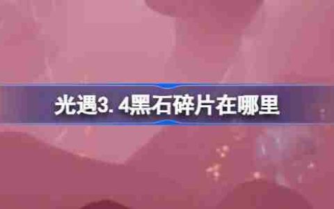 光遇3.4黑石碎片在哪里-光遇3月4日黑石碎片位置攻略