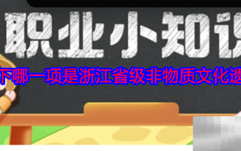 以下哪一项是浙江省级非物质文化遗产
