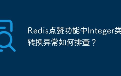 Redis点赞功能中Integer类型转换异常如何排查？