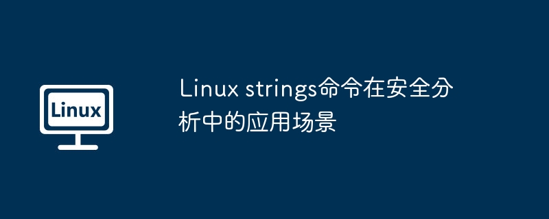 linux strings命令在安全分析中的应用场景
