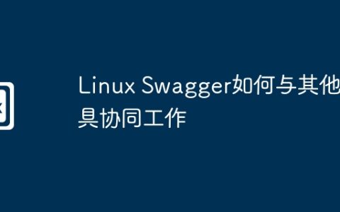 Linux Swagger如何与其他工具协同工作