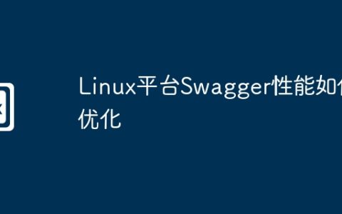 Linux平台Swagger性能如何优化