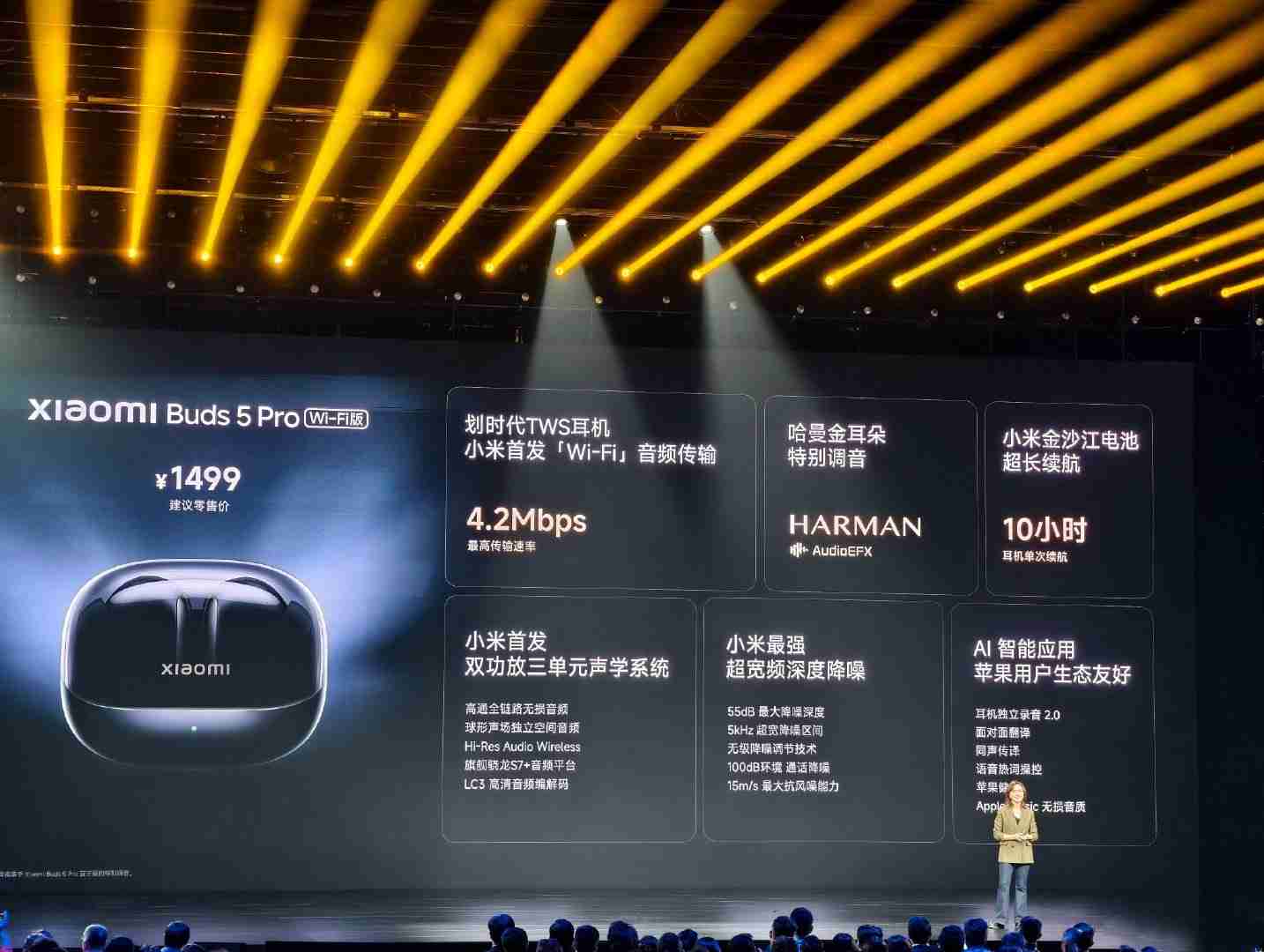 小米Buds 5 Pro发布:1299元起售引领TWS耳机新潮流