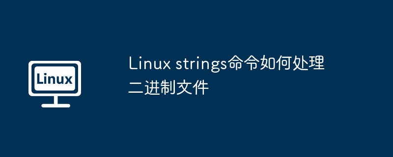 Linux strings命令如何处理二进制文件