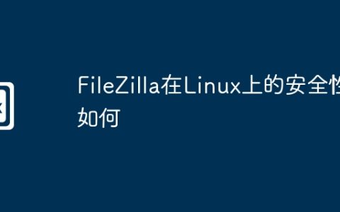FileZilla在Linux上的安全性如何