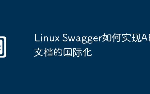 Linux Swagger如何实现API文档的国际化