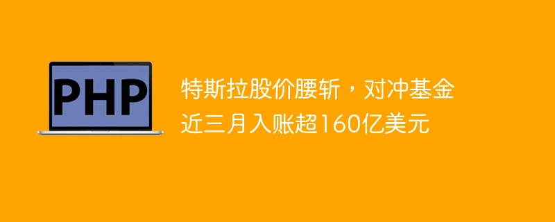 特斯拉股价腰斩,对冲基金近三月入账超160亿美元