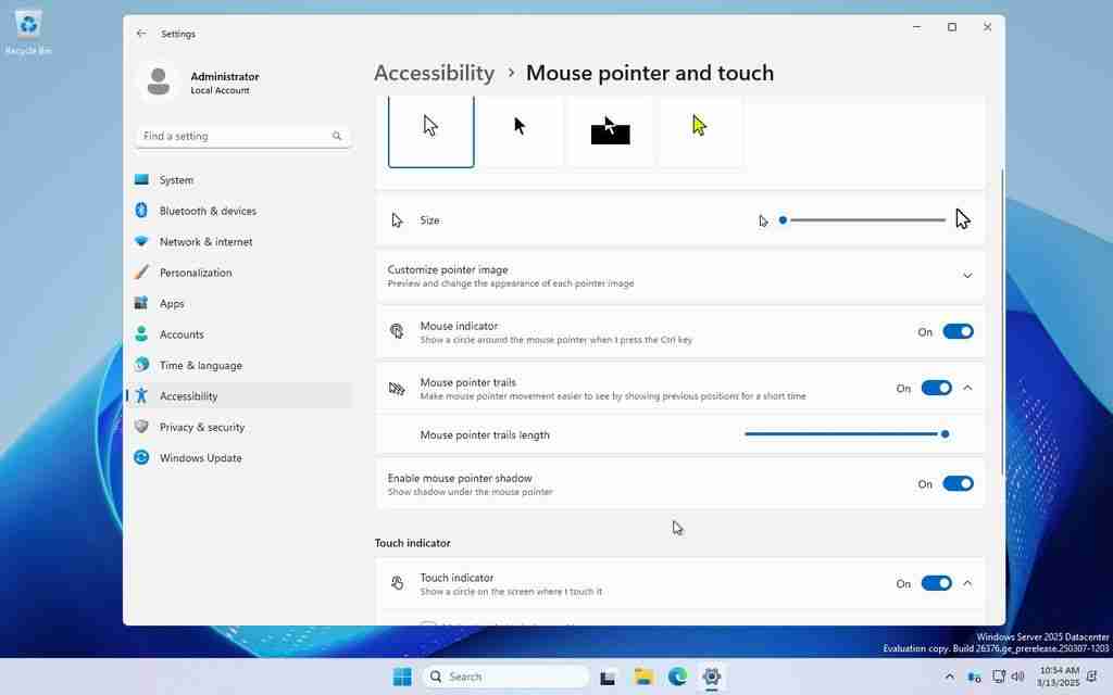 微软 Windows Server 预览版迁移鼠标选项至设置:进一步淘汰控制