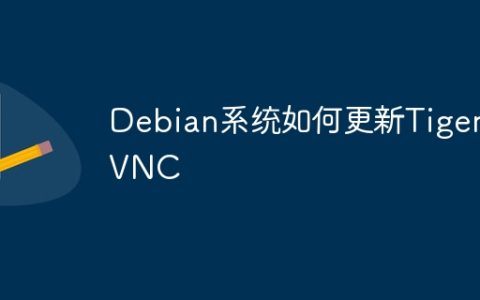 Debian系统如何更新TigerVNC