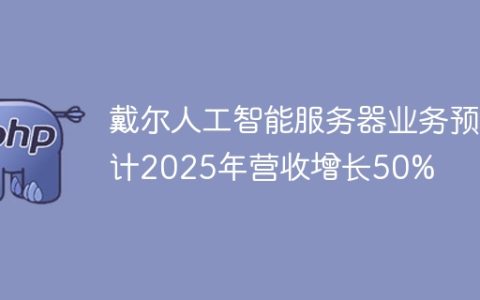戴尔人工智能服务器业务预计2025年营收增长50%