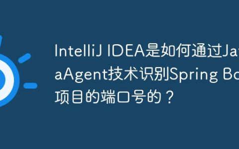 IntelliJ IDEA是如何通过JavaAgent技术识别Spring Boot项目的端口号的？