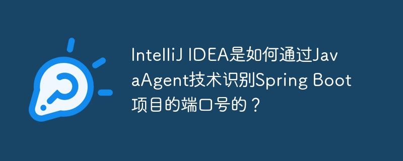 intellij idea是如何通过javaagent技术识别spring boot项目的端口号的?