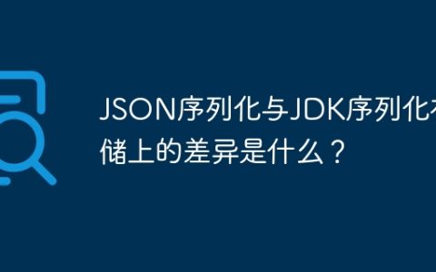 JSON序列化与JDK序列化在存储上的差异是什么？