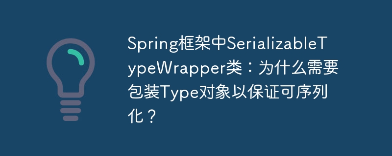 spring框架中serializabletypewrapper类:为什么需要包装type对象以保证可序列化?