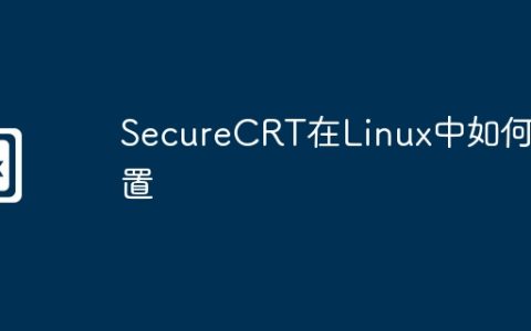 SecureCRT在Linux中如何配置