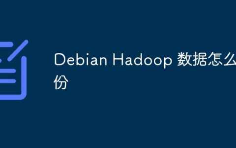 Debian Hadoop 数据怎么备份