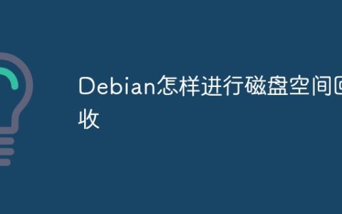 Debian怎样进行磁盘空间回收