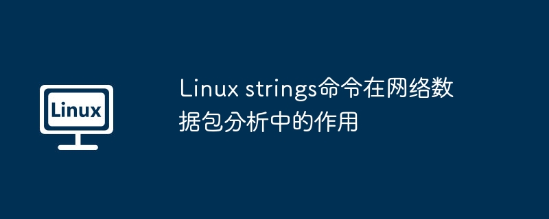 Linux strings命令在网络数据包分析中的作用
