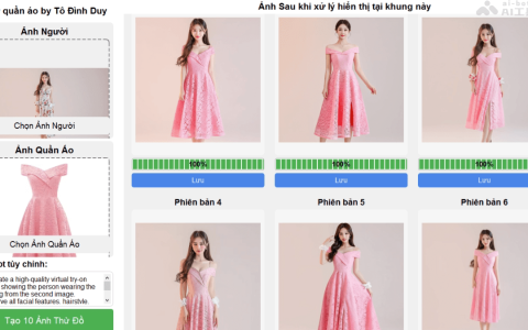 AI-ClothingTryOn— AI虚拟试穿应用，支持生成多版本试衣效果