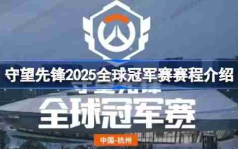 守望先锋2025全球冠军赛怎么安排比赛的-守望先锋2025全球冠军赛赛程介绍