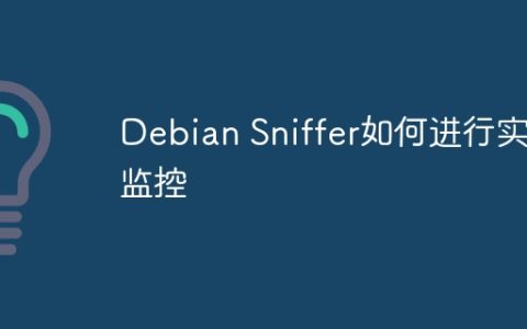 Debian Sniffer如何进行实时监控