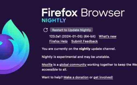 FireFox 火狐浏览器开始支持 PWA 应用