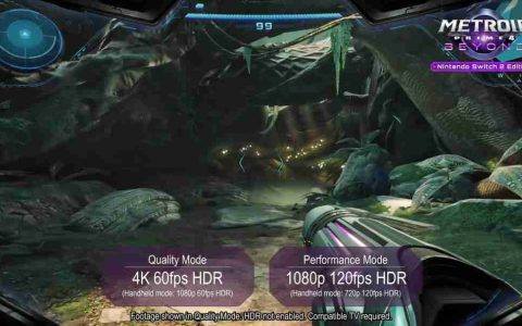 《银河战士Prime 4》Switch 2版展示、Switch和Switch 2版画面对比