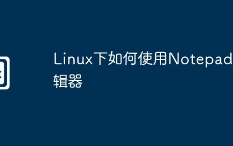Linux下如何使用Notepad编辑器