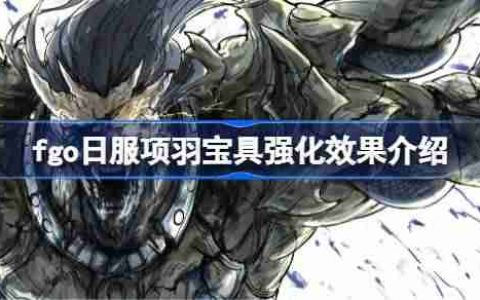 fgo日服项羽宝具强化效果介绍-fgo日服项羽宝具强化效果怎么样