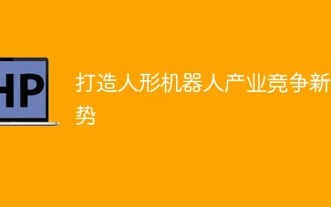 打造人形机器人产业竞争新优势