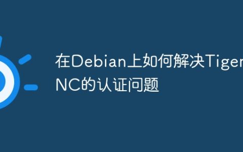 在Debian上如何解决TigerVNC的认证问题