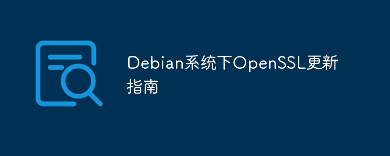 debian系统下openssl更新指南
