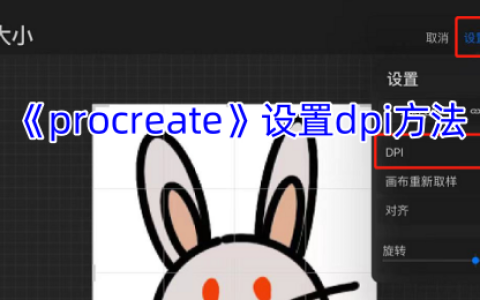 Procreate调整DPI超详细教程 3分钟掌握专业画布设置技巧