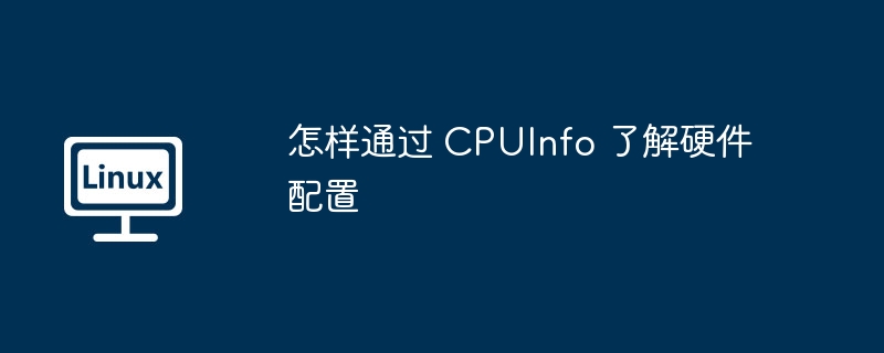 怎样通过 cpuinfo 了解硬件配置