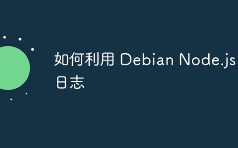 如何利用 Debian Node.js 日志