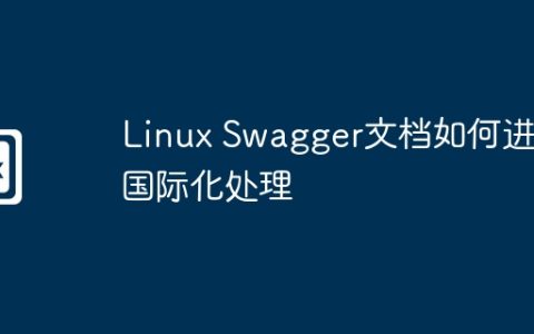 Linux Swagger文档如何进行国际化处理