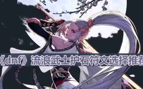 dnf110版本流浪武士护石符文怎么选择-流浪武士护石符文选择推荐