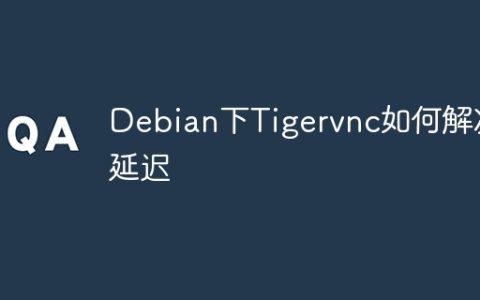 Debian下Tigervnc如何解决延迟
