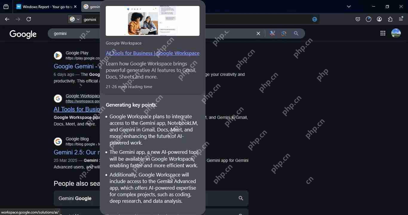 火狐 Firefox 浏览器测试 AI 链接悬停预览,解析网页关键点