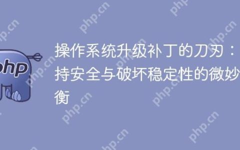 操作系统升级补丁的刀刃：维持安全与破坏稳定性的微妙平衡